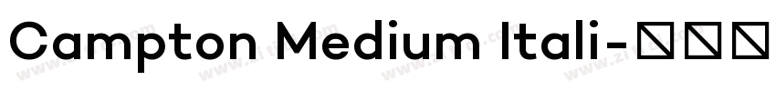 Campton Medium Itali字体转换